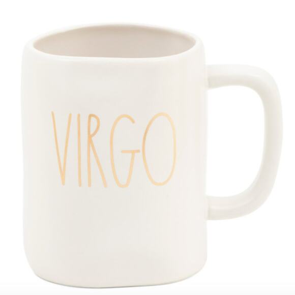 Rae Dunn Virgo Zodiac Horoscope Astrology Coffee Mug NIB with Metallic Accents - Picture 1 of 4
